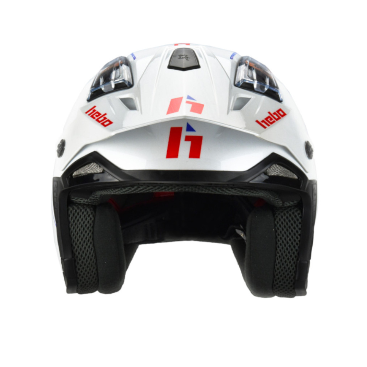 Trial Enduro Shop Hebo Zone 4 Fiberglas Helm weiß 1029B