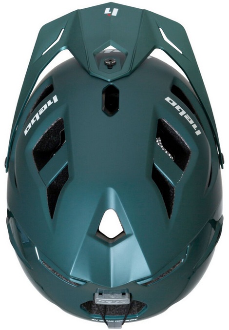Trial Enduro Shop Hebo Origin Helm türkis oben