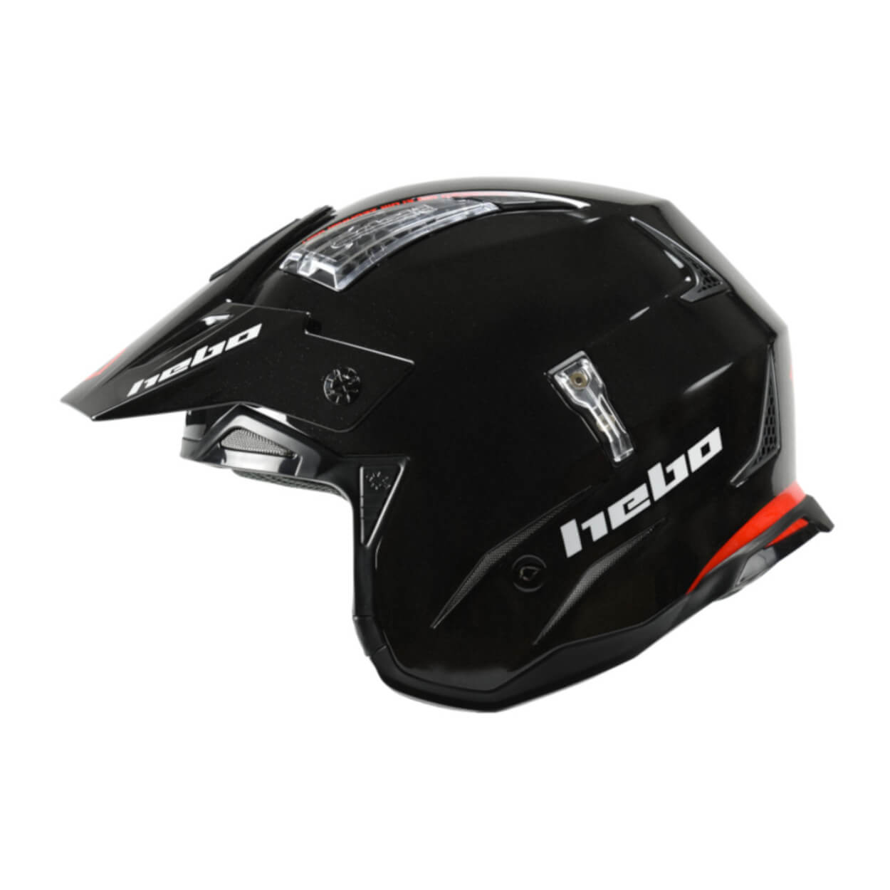 Trial Enduro Shop Hebo Zone 4 Fiberglas Helm schwarz HC1030N