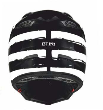 Trial Enduro Shop Hebo Fiberglas Helm schwarz-weiß HC0536N