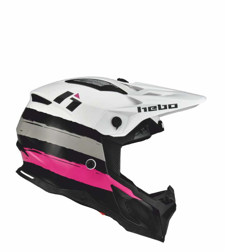 Trial Enduro Shop Hebo Fiberglas Helm weiß HC0536B