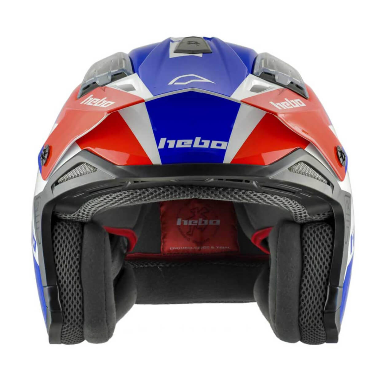 Trial Enduro Shop Hebo Zone 4 Fiberglas Helm rot-blau HC1028R