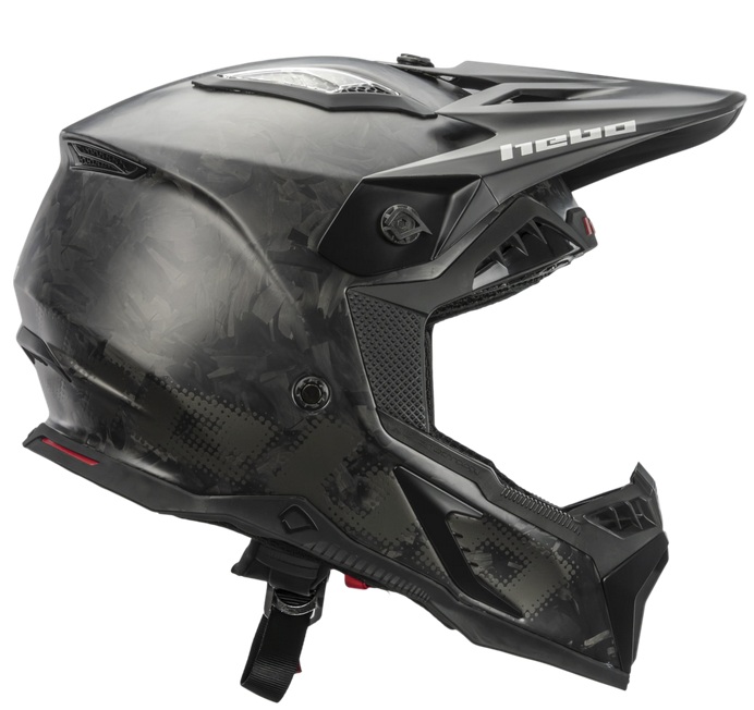 Trial Enduro Shop Hebo Carbon Race helm matt finish seitlich