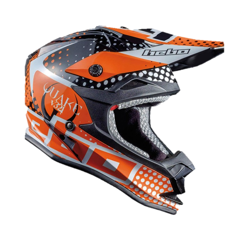 Hebo Kinder Enduro Helm Junior Quake Orange