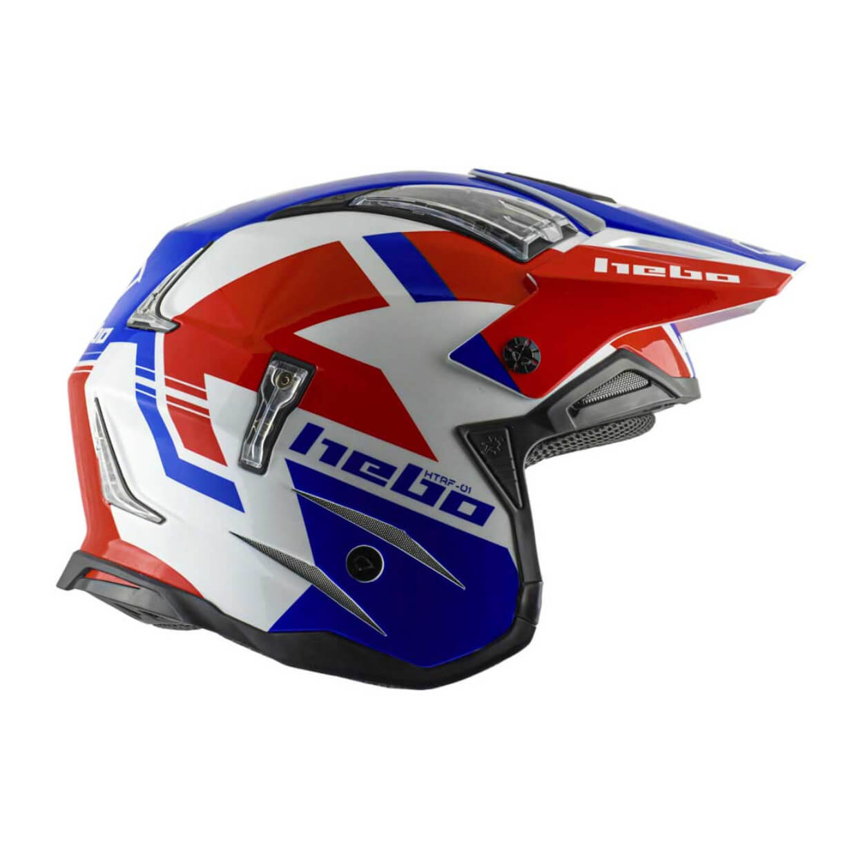 Trial Enduro Shop Hebo Zone 4 Fiberglas Helm rot-blau HC1028R