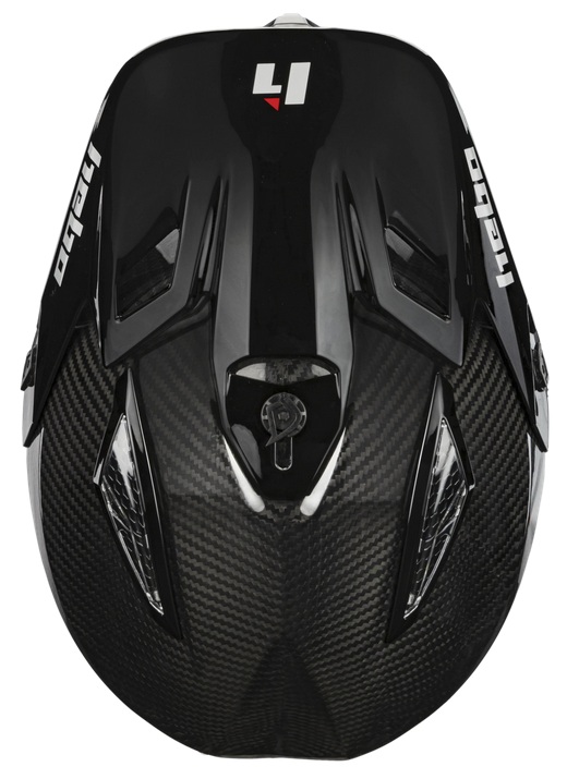 Trial Enduro Shop Hebo Carbon Race helm glossy finish oben