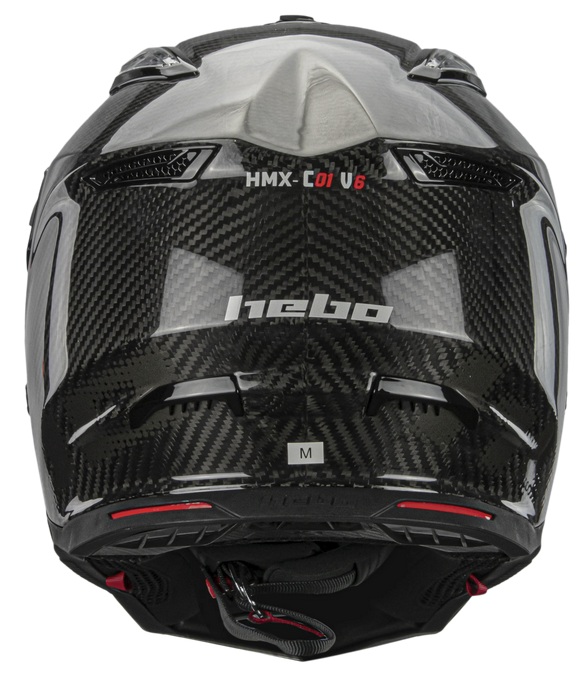 Trial Enduro Shop Hebo Carbon Race helm glossy finish hinten