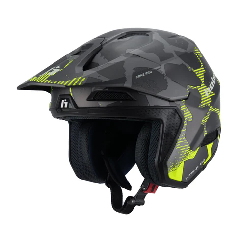 Zone Pro Fiberglas Helm Gelb