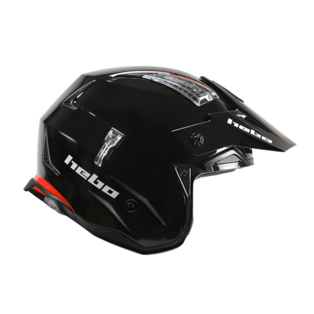Trial Enduro Shop Hebo Zone 4 Fiberglas Helm schwarz HC1030N