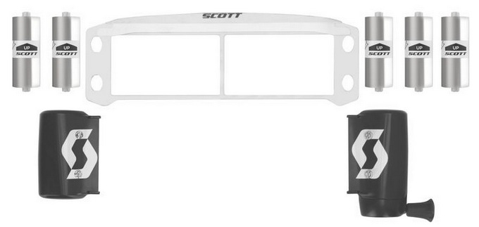 248782 Trial Enduro Shop Scott Works Film System für Prospect / Fury Brillen schwarz