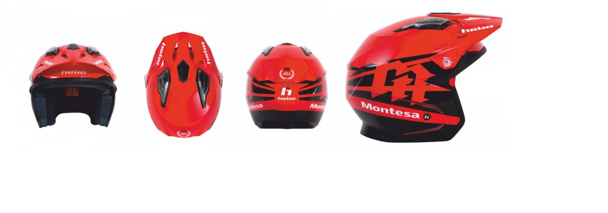 Hebo Zone 5 Helm Montesa rot