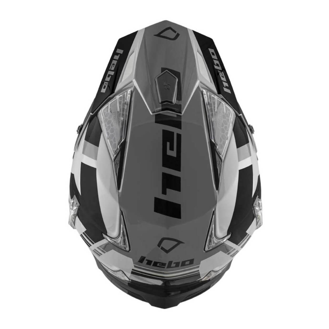 Trial Enduro Shop Hebo Zone 4 Fiberglas Helm schwarz HC1028N