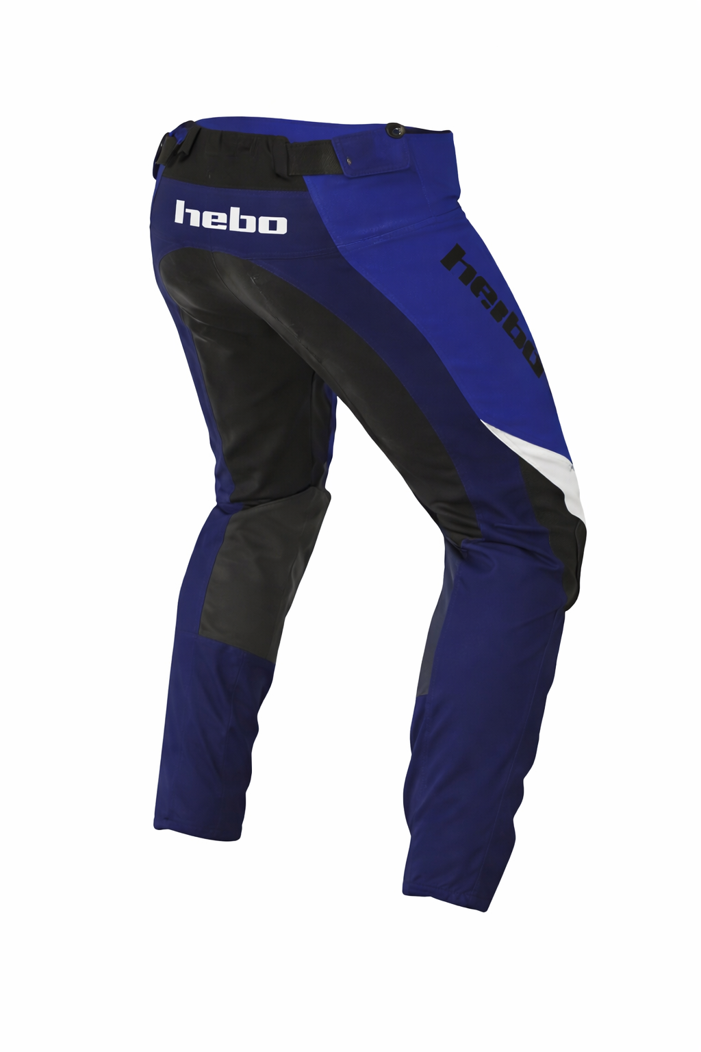 Hebo Motocross Hose blau schwarz weiß Rückseite
