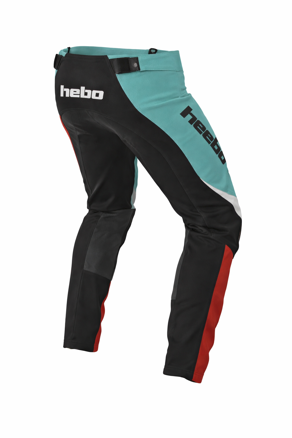 Hebo Motocross Hose türkis schwarz rot Rückseite