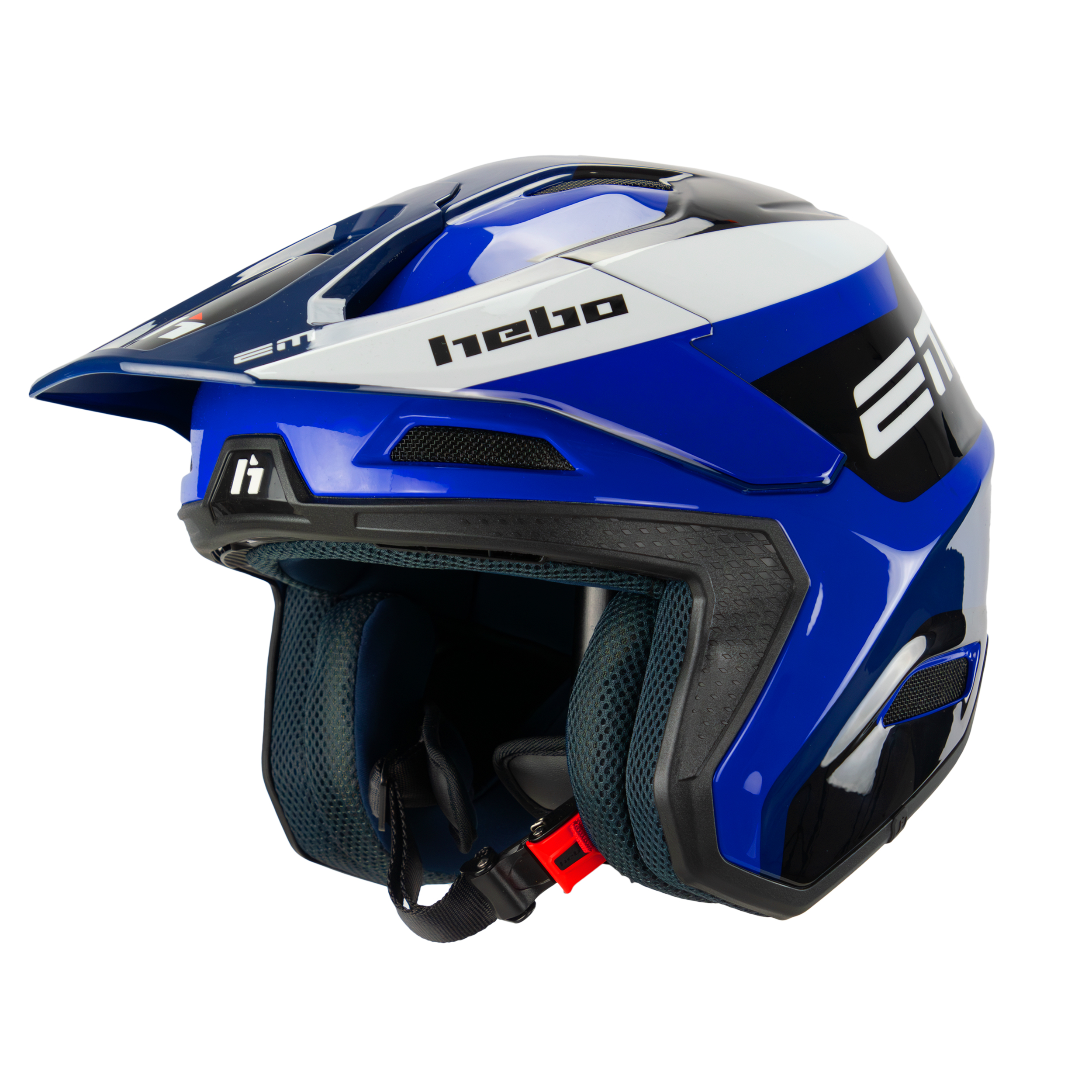 Zone Pro Fiberglas Helm Blau