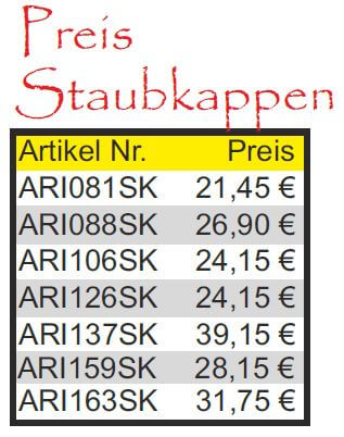 Trial Enduro Shop ARI Dichtungen