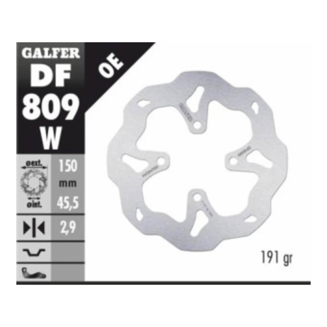 Trial Enduro Shop Bremsscheibe Hinten MONTESA Typ: 315, COTA 4 RT, Cota  4 RT 260/RR300, 