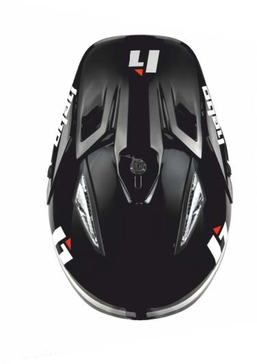 Trial Enduro Shop Hebo Fiberglas Helm schwarz-weiß HC0536N