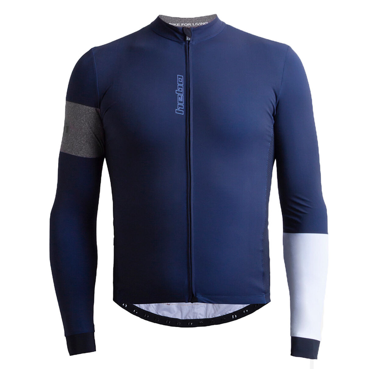 hb2350a Trial Enduro Shop Hebo Traka Jersey Langarm blau vorne