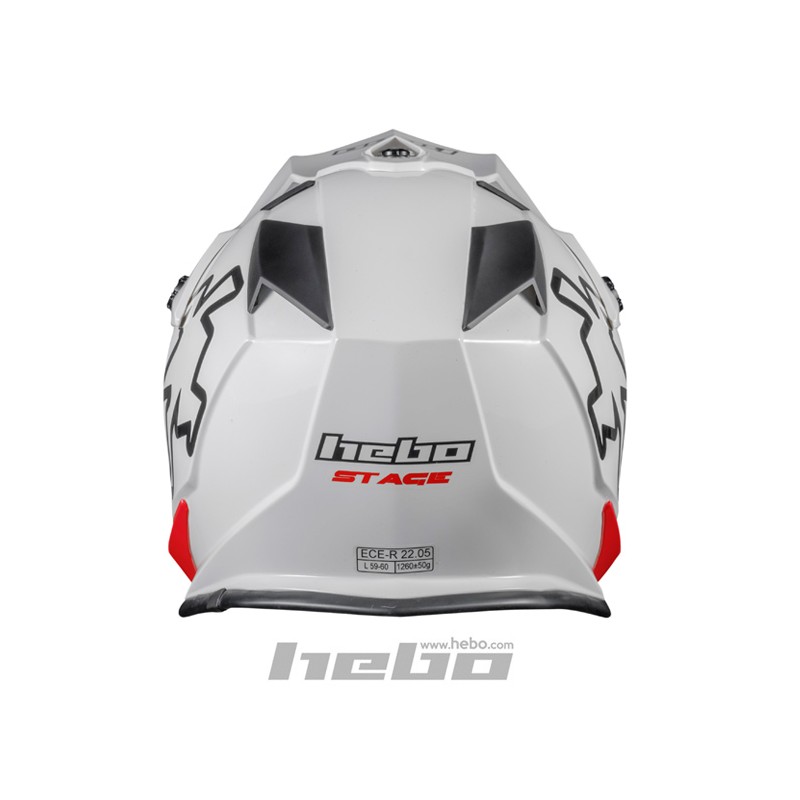 Trial-Enduro.shop Hebo Enduro / MX  ABS Helm Enduro Weiß