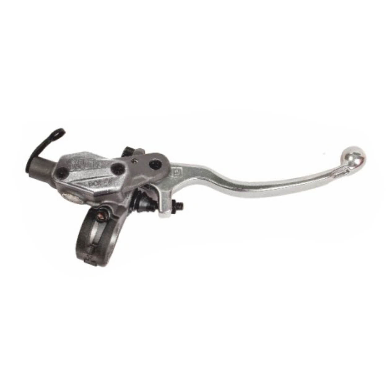 Trial Enduro Shop Braktec Bremspumpe silber DOT 4 mit Klappschelle BK 2 460115M00