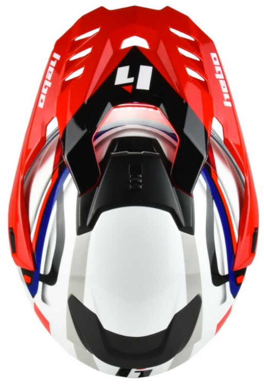 Trial Enduro Shop Hebo Panam Helm rot hinten