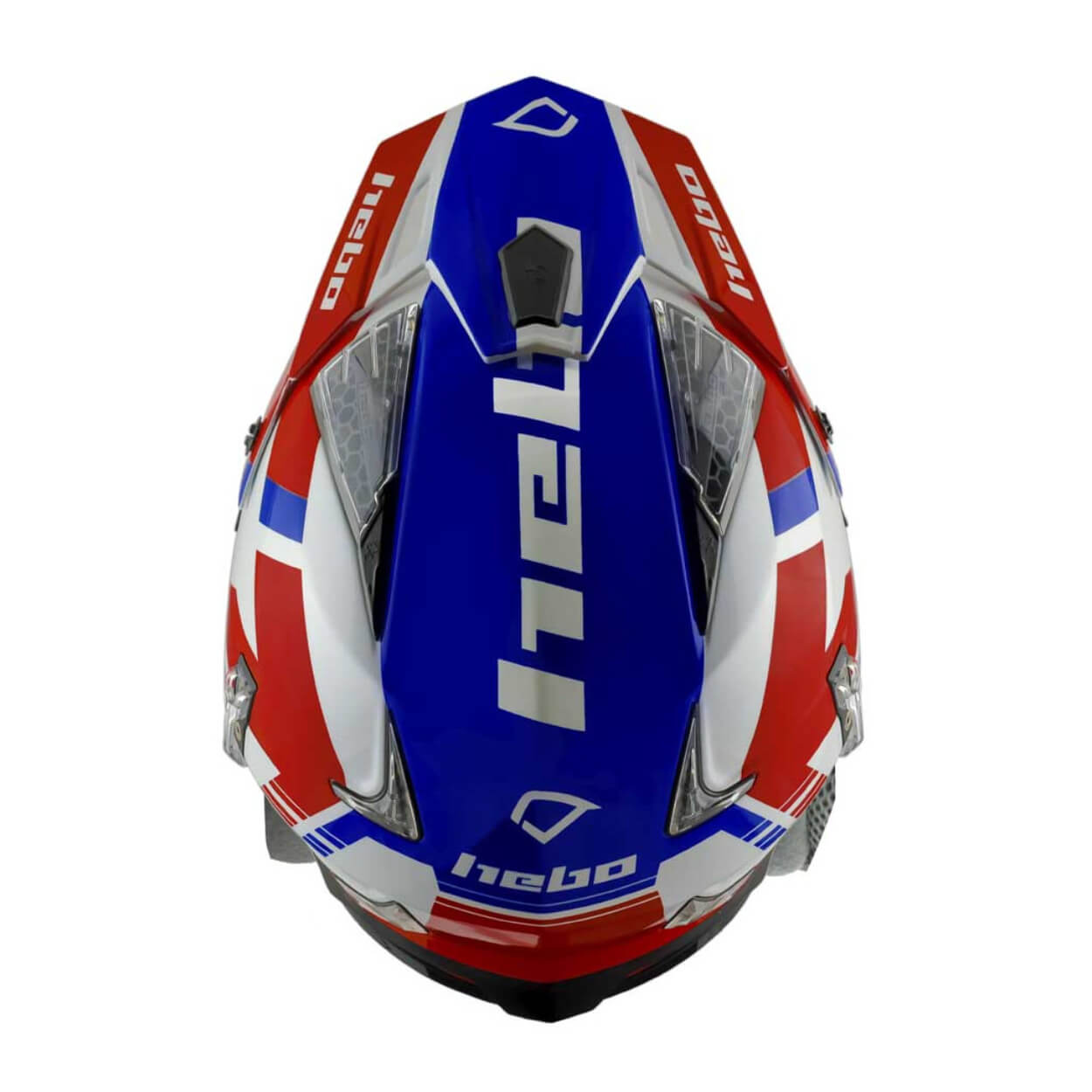 Trial Enduro Shop Hebo Zone 4 Fiberglas Helm rot-blau HC1028R