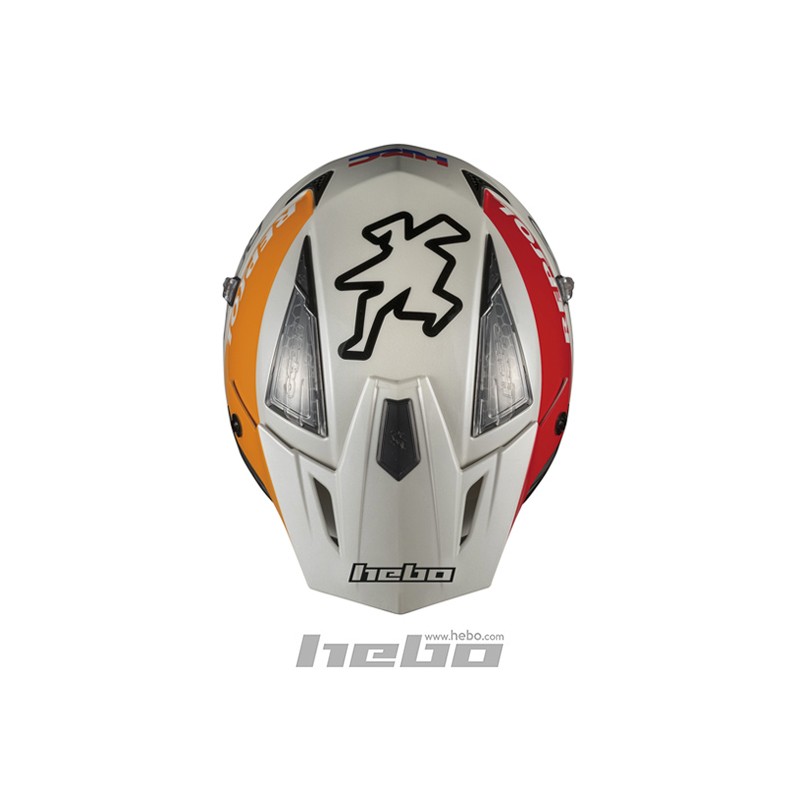 Trial Enduro Shop Hebo Zone 4 Repsol Fiberglas Helm