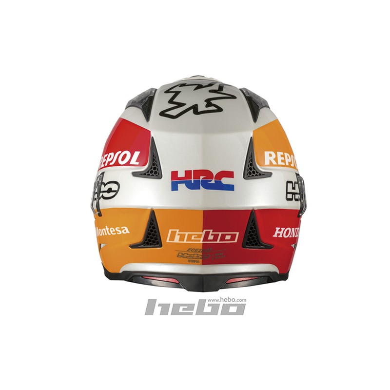 Trial Enduro Shop Hebo Zone 4 Repsol Fiberglas Helm