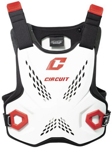 Trial Enduro Shop Circuit Equipment Brustschutz C84 Defender weiß vorne