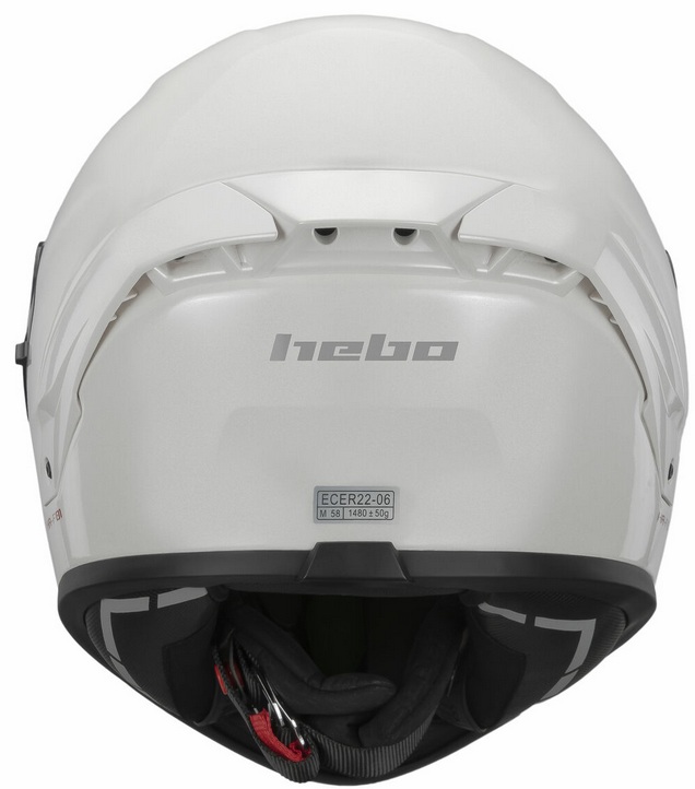 Trial Enduro Shop Hebo Suzuka Helm weiß hinten