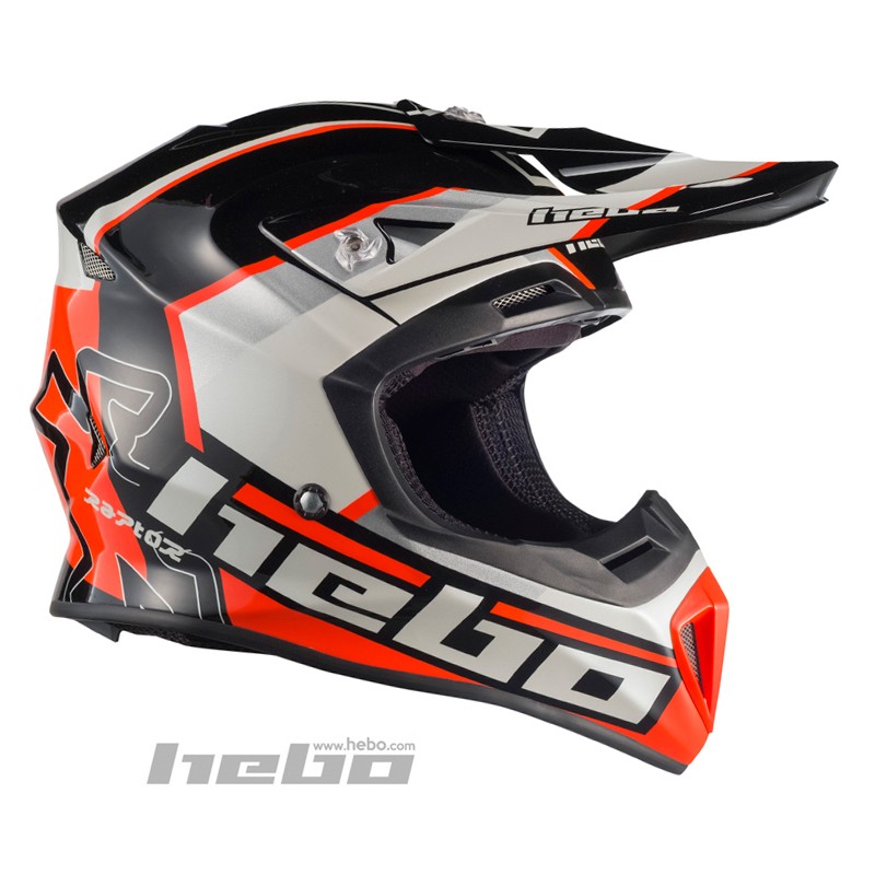 Hebo Fiberglas Helm Schwarz