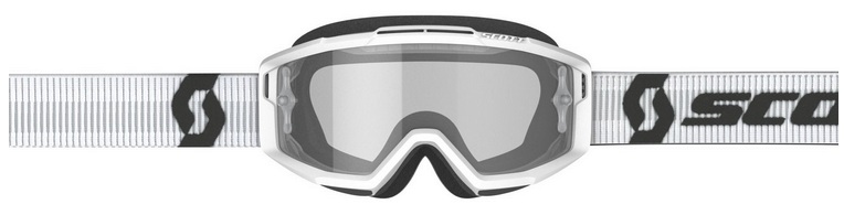 Trial Enduro Shop Scott Split OTG Brille für Brillenträger weiß vorne