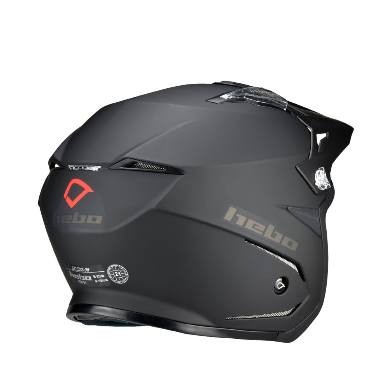 Trial Enduro Shop Hebo Hebo Zone 5 Helm schwarz matt HC1125N