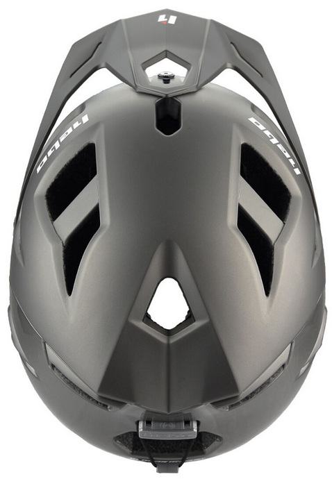 Trial Enduro Shop Hebo Origin Bike Helm Titanium oben