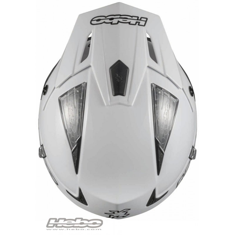 Trial Enduro Shop  Hebo Fiberglas Helm Zone 4 Weiss