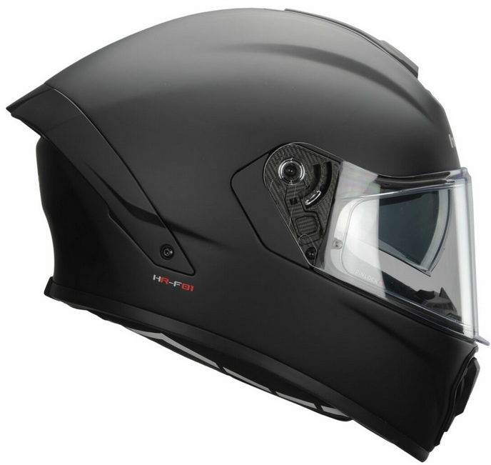 Trial Enduro Shop Hebo Suzuka Helm schwarz seitlich
