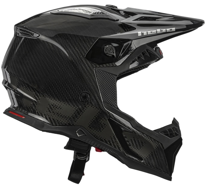 Trial Enduro Shop Hebo Carbon Race helm glossy finish seitlich