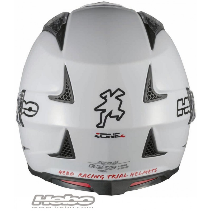 Trial Enduro Shop  Hebo Fiberglas Helm Zone 4 Weiss