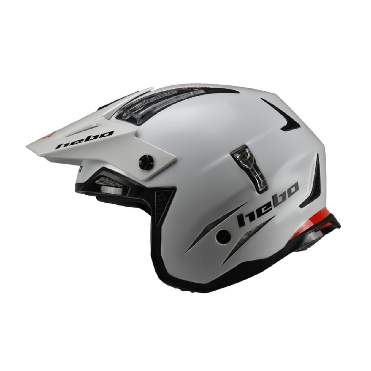 Trial Enduro Shop Hebo Zone 4 Fiberglas Helm weiß HC1030B