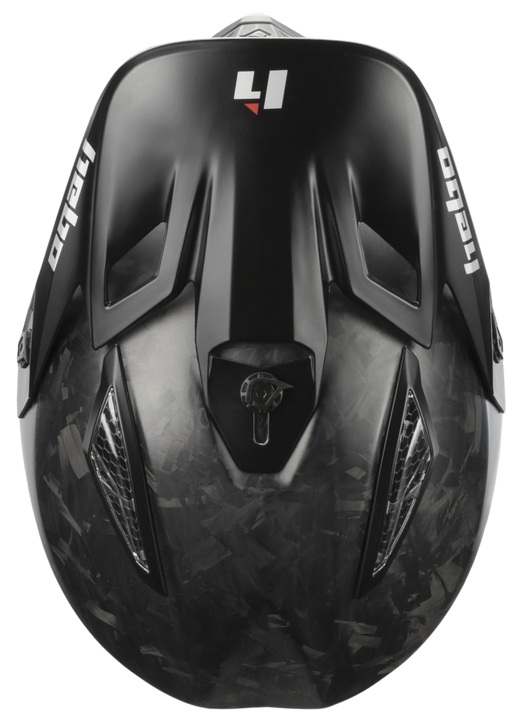 Trial Enduro Shop Hebo Carbon Race helm matt finish oben