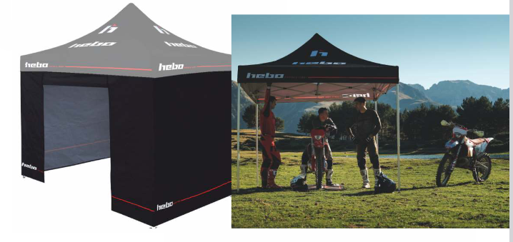 Trial Enduro Shop Hebo Zelt 3x3 Seitenwände ohne Tür