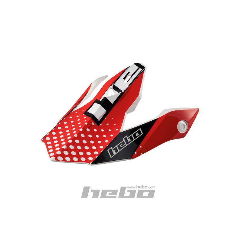 Trial-Enduro.shop Hebo Tracker Helmschild Rot HCR0629R