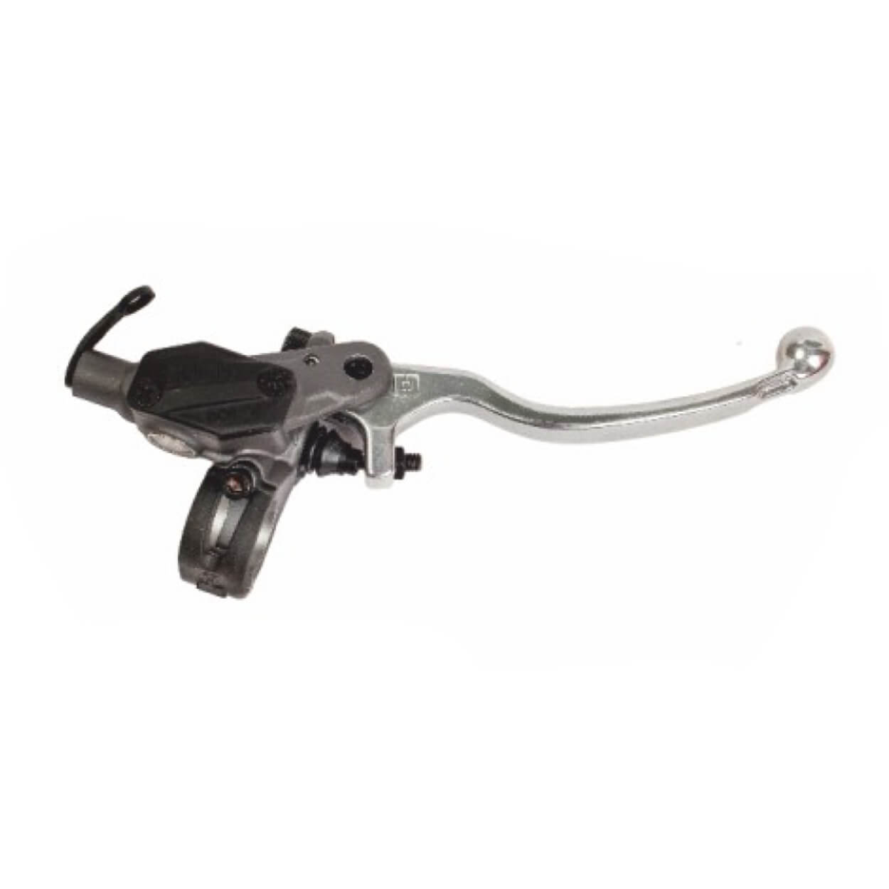 Trial-Enduro-Shop-Braktec-Bremspumpe-BK2-460115M00 Trial Enduro Shop Braktec Bremspumpe silber DOT 4 mit Klappschelle BK 2 460115M00